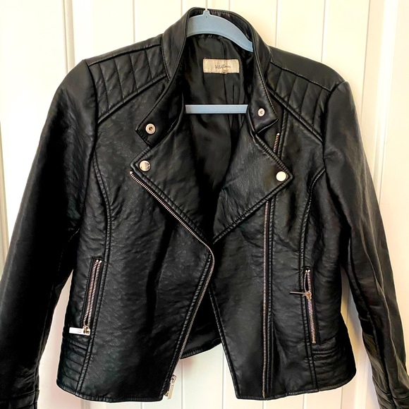 Wildflowers Jackets & Blazers - Wildflow faux leather jacket.